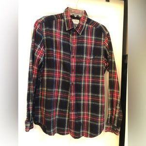 Mens LL Bean plaid outdoor shirt. Size small